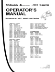 Simplicity 300 Series Lawn Mower User Manual