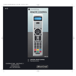 Silvercrest KH2150 Universal Remote User Manual