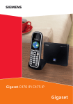 Siemens C470 IP Cordless Telephone User Manual