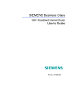 Siemens 5881 Network Router User Manual