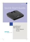 Siemens 4100 Network Router User Manual