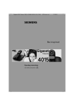 Siemens 4015 Cordless Telephone User Manual