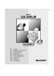 Sharp UX-340LM Fax Machine User Manual