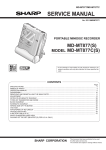 Sharp MD-MT877C MiniDisc Player User Manual