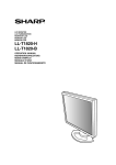 Sharp LL-T1820-B Car Video System User Manual