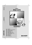 Sharp FO-1470 Fax Machine User Manual