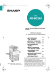 Sharp AR-BC260 All in One Printer User Manual