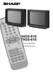 Sharp 54GS-61S CRT Television User Manual