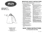 Shark SC505 Carpet Cleaner User Manual
