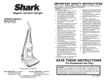 Shark EP708 Vacuum Cleaner User Manual