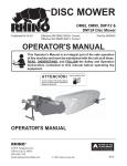 Servis-Rhino DM112 Lawn Mower User Manual
