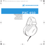 Sennheiser 500643 Headphones User Manual