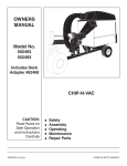Sears 502493 Chipper User Manual