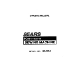 Sears 385. 19601 Sewing Machine User Manual