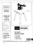 Sears 113.19771 Saw User Manual