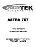Scytek electronic 70000000 Automobile Alarm User Manual