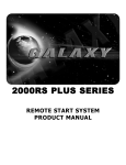 Scytek electronic 2000RS Plus Remote Starter User Manual