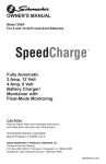 Schumacher 200A Battery Charger User Manual