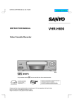 Sanyo VHR-H690 VCR User Manual