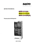 Sanyo MPR-311D(H) Refrigerator User Manual