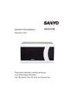 Sanyo EM-S7579W Microwave Oven User Manual