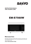 Sanyo EM-S7560W Microwave Oven User Manual