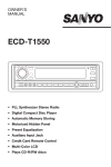 Sanyo ECD-T1550 CD Player User Manual