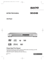 Sanyo DVD-DX405 DVD Player User Manual