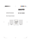 Sanyo DC-DA1465M Stereo System User Manual
