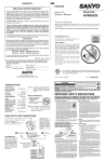 Sanyo AVM2425 CRT Television User Manual