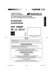 Sansui SLEDVD329A Flat Panel Television User Manual