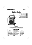 Sangean Electronics U1 Portable Radio User Manual