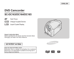 Samsung SC-DC164 Camcorder User Manual