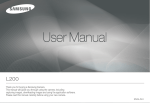 Samsung L200 Digital Camera User Manual