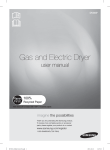 Samsung DV365ETBGWR Clothes Dryer User Manual