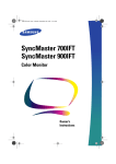 Samsung 700IFT, 900IFT Computer Monitor User Manual