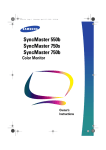 Samsung 550B Computer Monitor User Manual