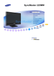 Samsung 225MW Computer Monitor User Manual