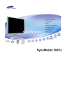 Samsung 204TS Computer Monitor User Manual