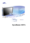 Samsung 204BW, 205BW Computer Monitor User Manual