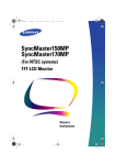 Samsung 150MP Computer Monitor User Manual