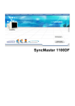 Samsung 1100DF Computer Monitor User Manual