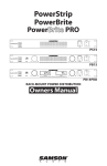 Samson PS15 Power Supply User Manual