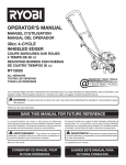 Ryobi RY13050 Edger User Manual