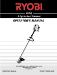 Ryobi 2800r Trimmer User Manual