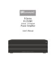 Russound R1250MC Stereo Amplifier User Manual