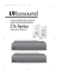Russound CA-Series Stereo Amplifier User Manual
