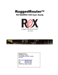 RuggedCom RX1100 Network Router User Manual