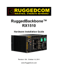 RuggedCom RX1000 Network Router User Manual