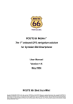 ROUTE 66 Mobile 7 GPS Receiver User Manual